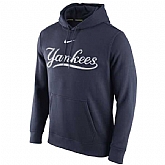 Men's New York Yankees Nike Club Pullover Hoodie - Navy Blue,baseball caps,new era cap wholesale,wholesale hats